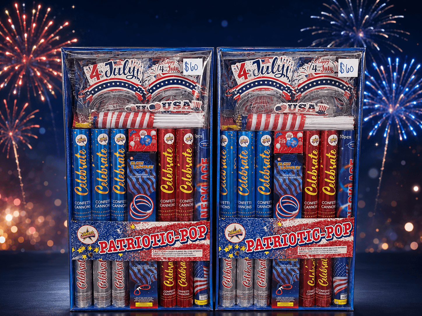 Patriotic Pop Fourth of July fireworks feature